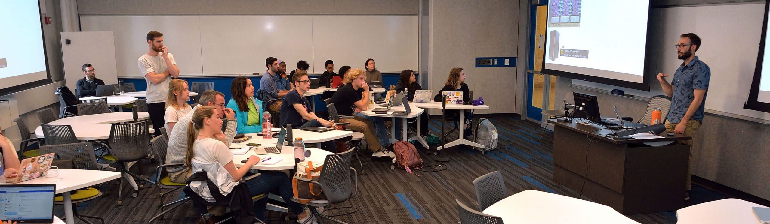 room view of REU 2023 weekly lecture